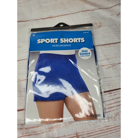 Amscan Blue Children Sports Shorts Up To Size 10 | Vibrant Kids Athletic Short - Picture 2 of 12